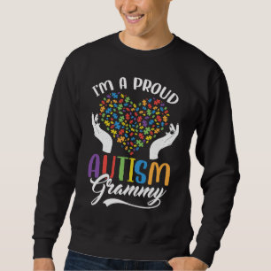 I'm A Proud Autism Grammy Autism Puzzle Heart Awar Sweatshirt
