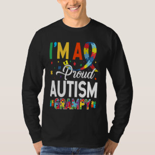 I'm a Proud Autism Grampy Matching Autism Awarenes T-Shirt