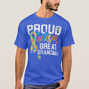 I'm A Proud Autism Grandma Puzzle Ribbon Autistic T-Shirt