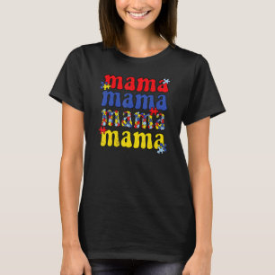 I'm A Proud Autism Mama Mother Mum Women Heart T-Shirt