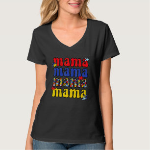 I'm A Proud Autism Mama Mother Mum Women Heart T-Shirt
