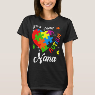 I'm A Proud Autism Nana costume with cool colorful T-Shirt