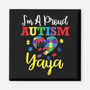 I'm A Proud Autism Yaya Mum Autism Awareness Month Magnet