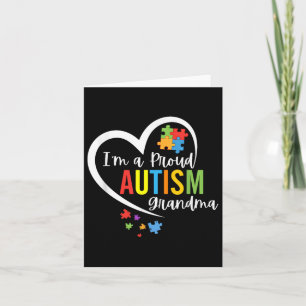 Im A Proud Grandma Love Heart Autism Awareness Puz Card
