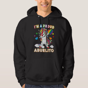 I'm A Proud Lgbt Gay Abuelito Pride Dabbing Unicor Hoodie