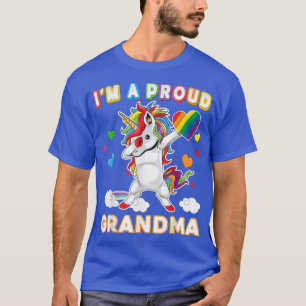 I'm A Proud LGBT Gay Grandma Pride Dabbing Unicorn T-Shirt