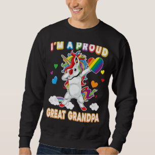 I'm A Proud Lgbt Gay Great Grandpa Pride Dabbing U Sweatshirt