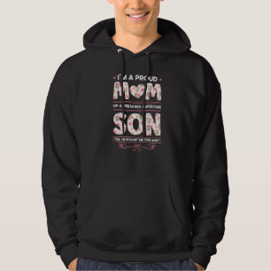 I'm A Proud Mum Of A Freaking Awesome Son 1 Hoodie