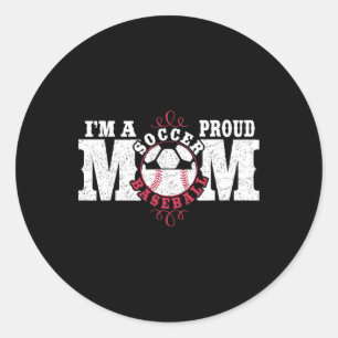 I'm A Proud Soccer Sell Mum  Classic Round Sticker
