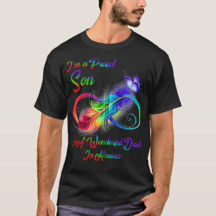 I'm A Proud Son Of A Wonderful Dad In Heaven Gifts T-Shirt