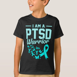 I'm A Ptsd Warrior Stress Awareness Ribbon Support T-Shirt
