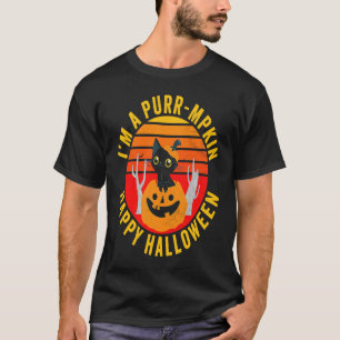 I'm A Purr mpkin Happy Hallowen Cat Pumpkin Costu T-Shirt
