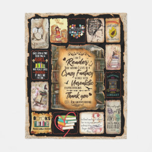 I'm A Reader That Means I Live In A Crazy Fantasy Fleece Blanket