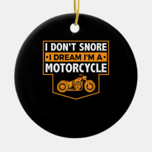 Im A Real Motorcyclist Gift For Motorcycle Lovers. Ceramic Tree Decoration