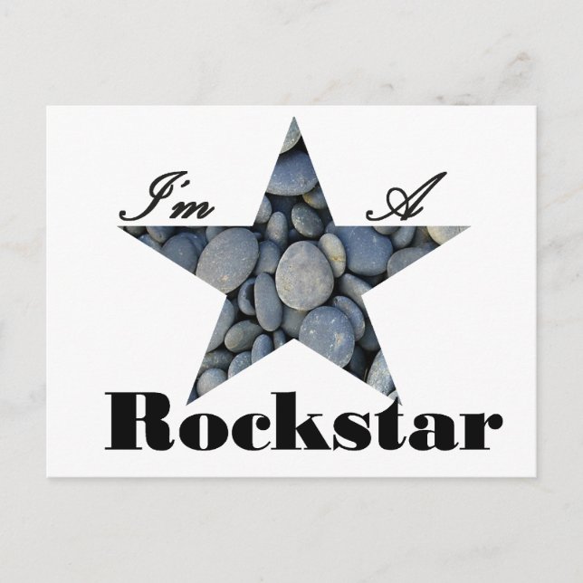 I'M A Rockstar Postcard (Front)