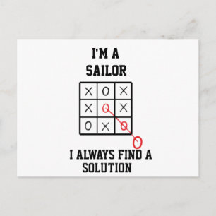 Im A Sailor I Always Find A Solution  Postcard