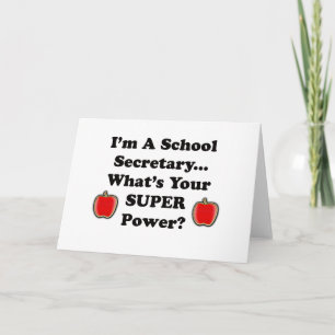 I'm a School Secretary Holiday Card
