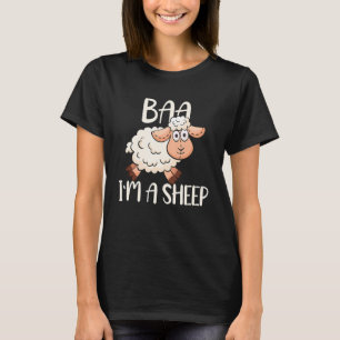 I'm A Sheep Costume For A Lamb Farmer Farming  Baa T-Shirt