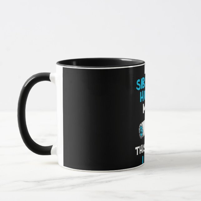 Im a siberian husky mum this is how i roll design mug (Left)