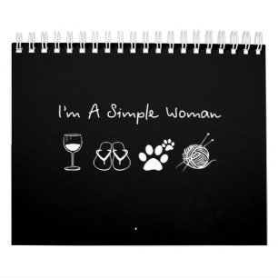 I'm A Simple Girl Crochet Lover Calendar