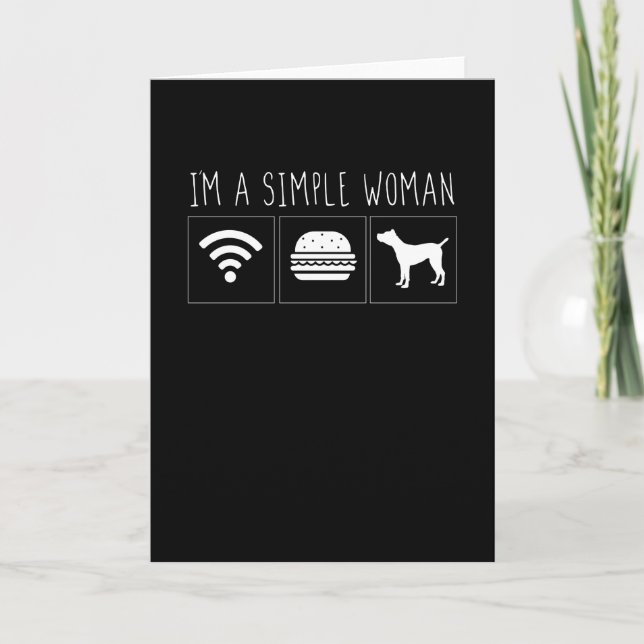 Im A Simple Woman Card (Front)