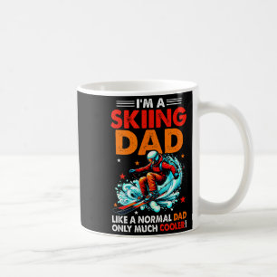 Im A Skiing Dad Definition Much Cooler Funny Fathe Coffee Mug