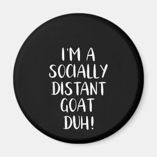 I'm a Socially Distant Goat Funny Halloween Magnet