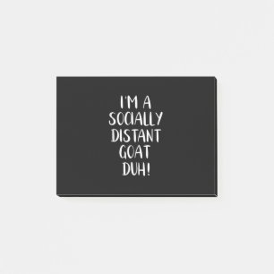 I'm a Socially Distant Goat Funny Halloween Post-it Notes