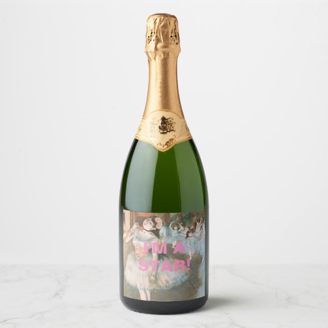 I'm A Star Sparkling Wine Label (Front)