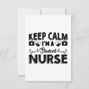 I'm A Student Nurse Thank You Card
