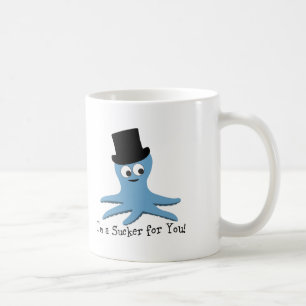 I'm A Sucker for You! Blue Octopus Coffee Mug