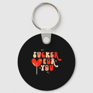 Im A Sucker For You Candy Heart Love Happy Valenti Key Ring