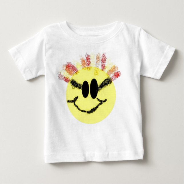 I'm a Sunshine Baby! White Baby T-Shirt (Front)