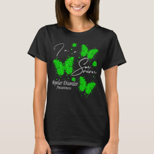 I'm A Survivor Bipolar Disorder Awareness Butterfl T-Shirt