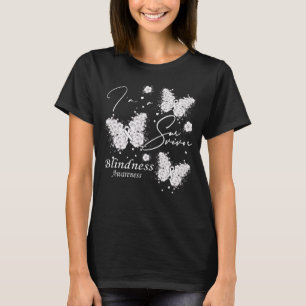 I'm A Survivor Blindness Awareness Butterfly T-Shirt