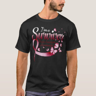 I'm A Survivor Brain Aneurysm Awareness Butterfly T-Shirt