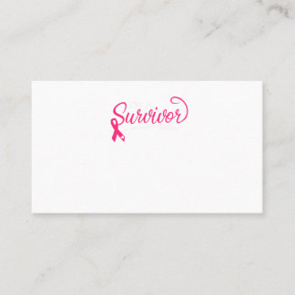 I'm A Survivor Breast Cancer Awareness Business Card