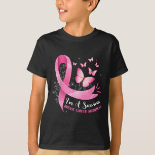 I'm A Survivor Breast Cancer Awareness Pink Ribbon T-Shirt