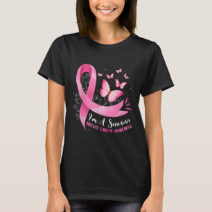 I'm A Survivor Breast Cancer Awareness Pink Ribbon T-Shirt