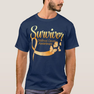 I'm A Survivor Butterfly Childhood Cancer Awarenes T-Shirt