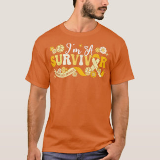 I'm A Survivor Childhood Cancer Awareness Support  T-Shirt