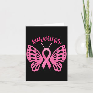 I'm A Survivor Dragonfly Breast Cancer Awareness 1 Card