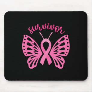 I'm A Survivor Dragonfly Breast Cancer Awareness 1 Mouse Pad