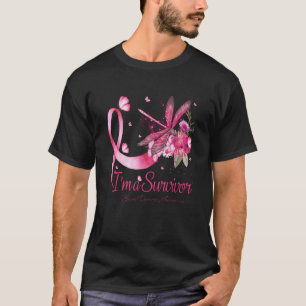 I'm A Survivor Dragonfly Breast Cancer Awareness T-Shirt