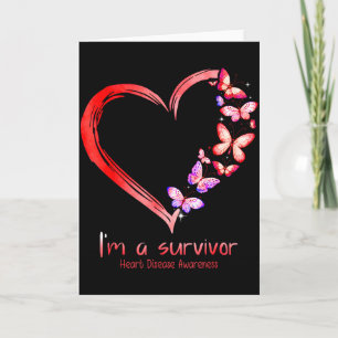 Im A Survivor Heart Disease Awareness Month Red Ri Card
