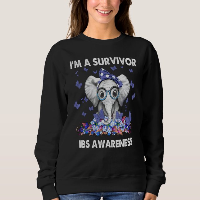 Im A Survivor Irritable Bowel Syndrome Awareness Sweatshirt (Front)