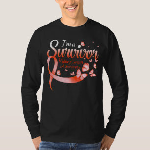 I'm A Survivor Kidney Cancer Awareness Butterfly R T-Shirt