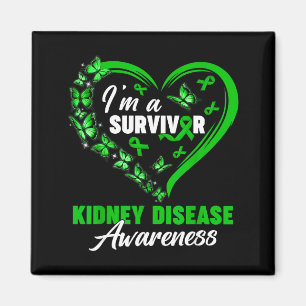 Im A Survivor Kidney Disease Awareness Green Butte Magnet