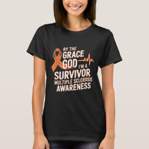 Im A Survivor Orange Ribbon Multiple Sclerosis Awa T-Shirt