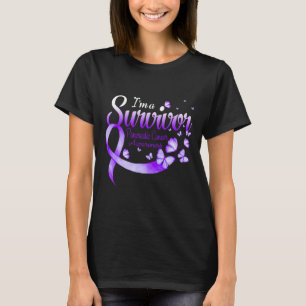 I'm A Survivor Pancreatic Cancer Awareness Butterf T-Shirt